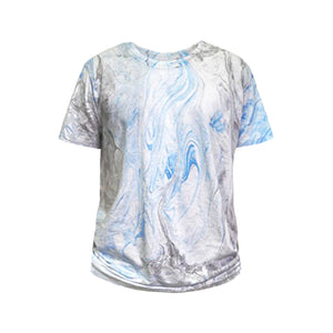 Men's Crew Neck Tie Dye Aquamarine Wash Tee, white/lt blue/grey - Ace-apparels-store